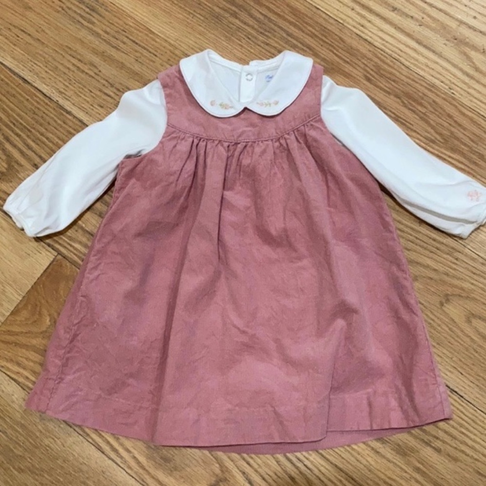 Ralph Lauren Corduroy Dress w/ Embroidered Onesie